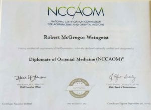 NCCAOM National Certification